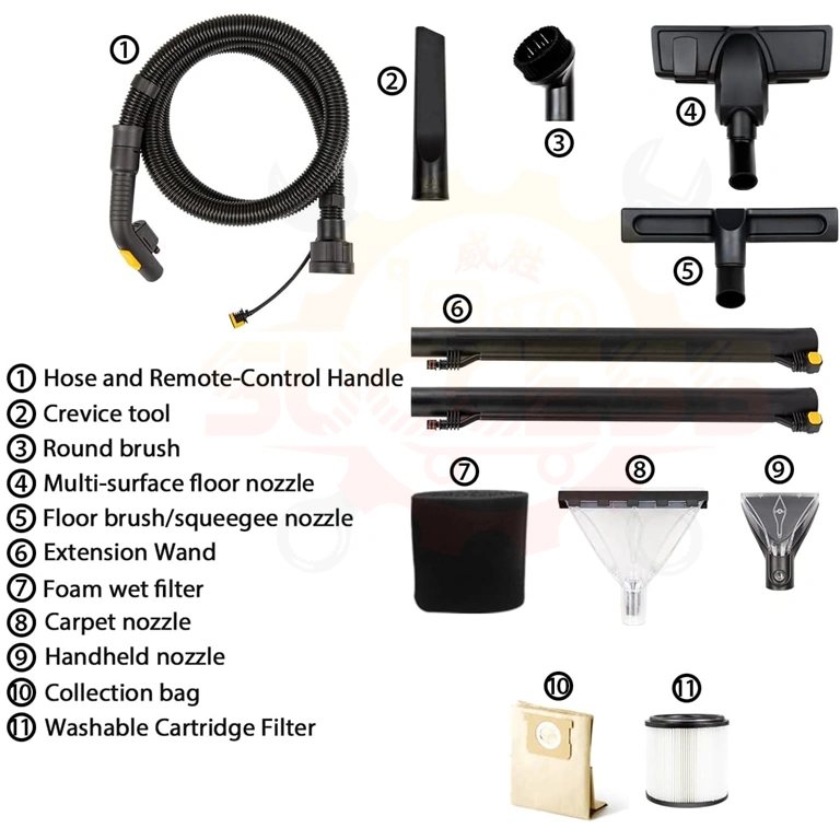 VACMASTER VK1323PFR 23L 1300W Multi-Purpose Wet & Dry Carpet Cleaner VACMASTER VK1323PFR 23L 1300W Multi-Purpose Wet & Dry Carpet Cleaner