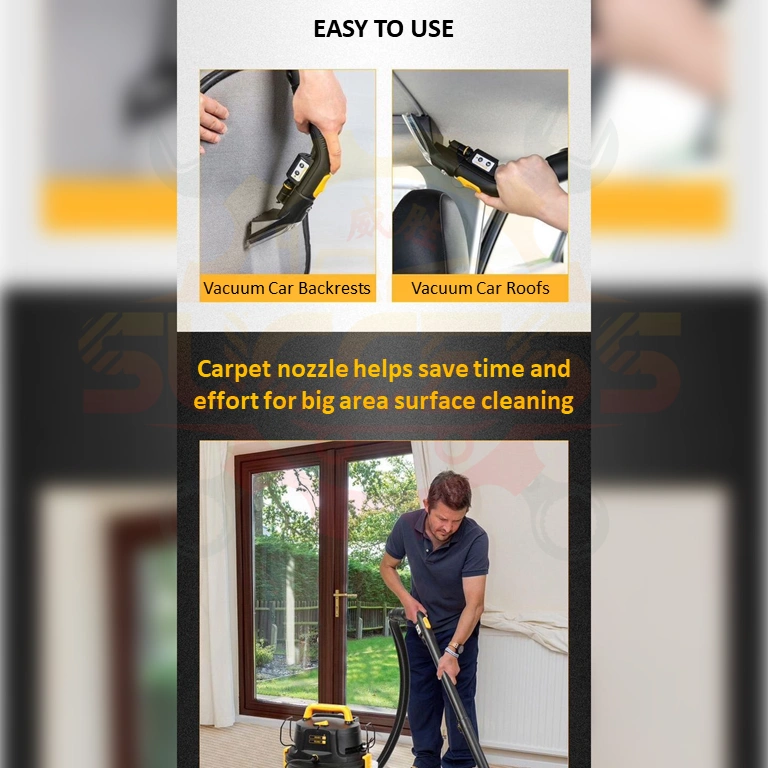 VACMASTER VK1323PFR 23L 1300W Multi-Purpose Wet & Dry Carpet Cleaner VACMASTER VK1323PFR 23L 1300W Multi-Purpose Wet & Dry Carpet Cleaner